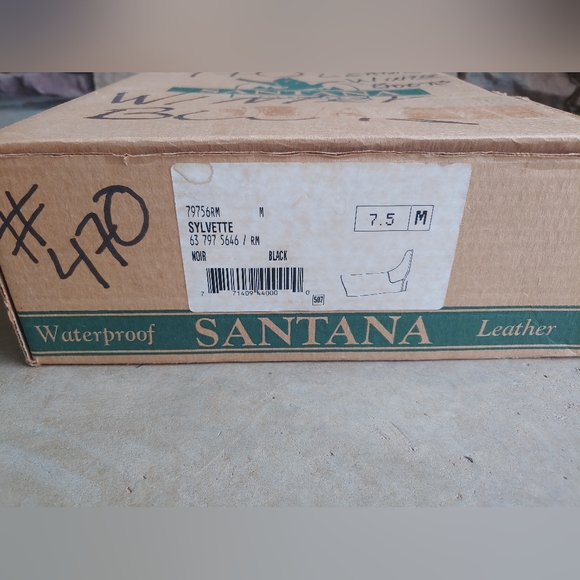 Santana Canada Black Leather Waterproof Knee Riding Boots - Picture 4 of 14